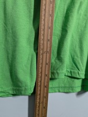 Gildan Mens T Shirt Lime Green Size LG 100% Cotton Regular Fit Short Sleeve Tee