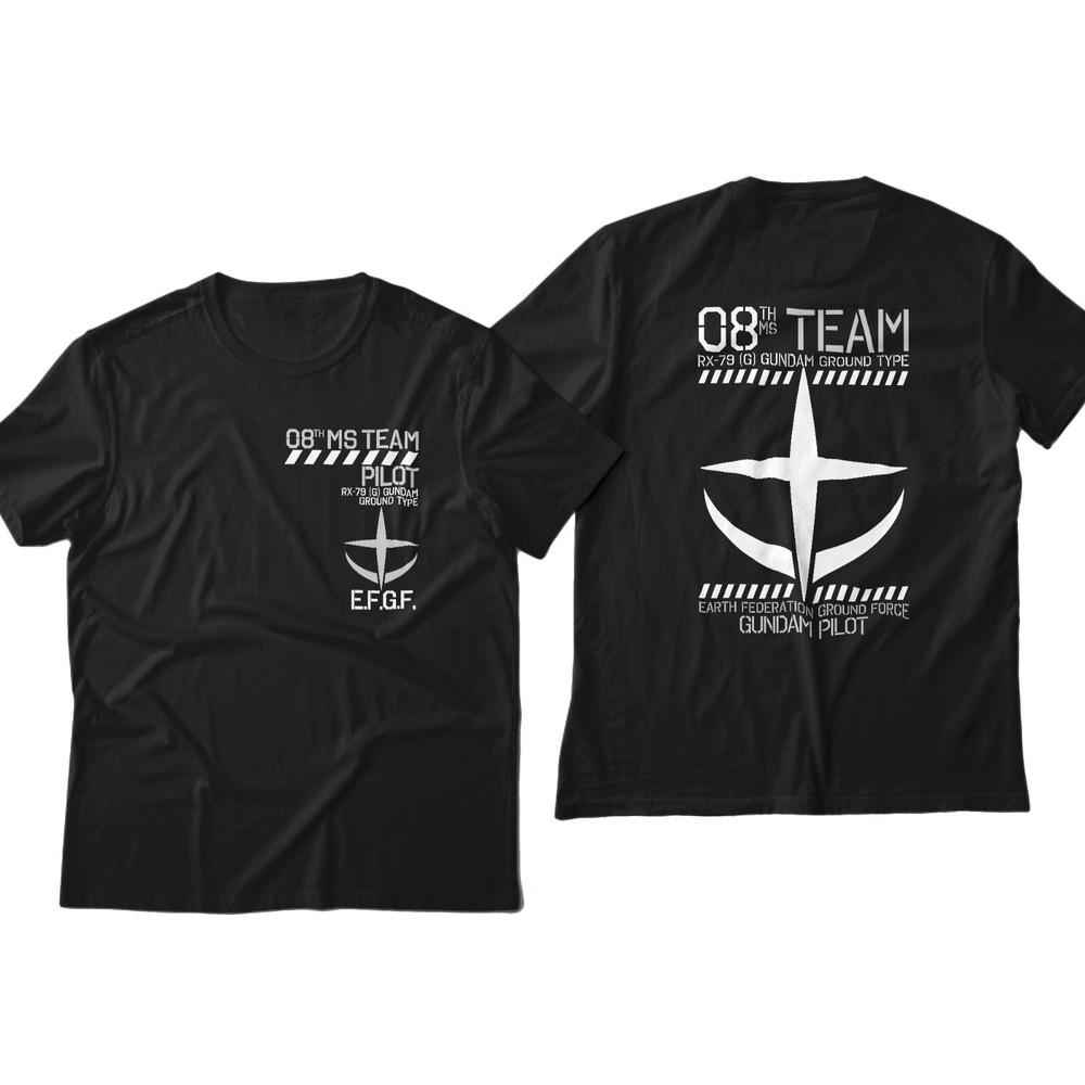 Mobile Suit Gundam 08th MS Team RX-79 EZ-8 PILOT Anime Graphic Art Tee