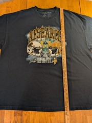LRG Men’s 3XL Black All City U.S.A. Football Graphic Print Crew Neck Tee
