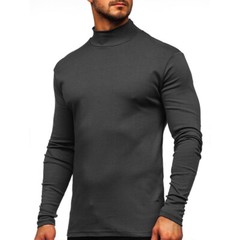 Zonbailon men’s t-shirt with thickened warm long sleeve breathable bottomed