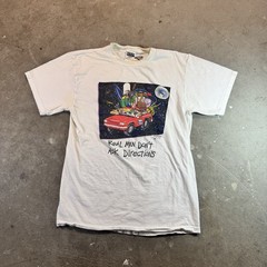 Vtg Real Men Don’t Ask Directions Shirt Mens Large Moech Art Comic Funny 1993