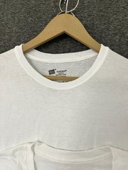 Hanes Mens 2-Pack White Crew + V-Neck Tee T-Shirt Comfort Soft Short Sleeve S
