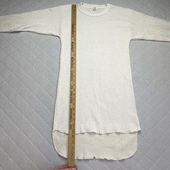 Vintage Hanes Long Johns Shirt Top Mens Large Lot 2 White Thermal USA Underwear
