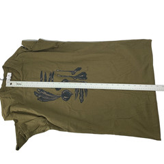 Seasalt Midwatch T-Shirt Small Mens Olive Green Vegetables Print Organic Cotton