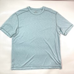 Tommy Bahama Light Aqua Blue Heather Tencel Blend T-Shirt Men’s Size L