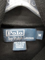 VINTAGE Ralph Lauren Shirt Men Medium Black Turtleneck Red Pony Minimalist *