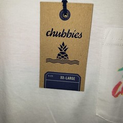 NEW Chubbies T-Shirt Mens 2XL Short Sleeve The Relaxer Weekend Has Arrived White