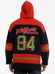 Nightmare on Elm Street Freddy Krueger Hockey Jersey Mens Large NEW!