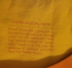 Nike Sportswear USA Raglan Long Sleeve T-Shirt Men’s L Yellow Orange VTG
