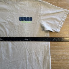 Union Los Angeles 30 Year Recordings T Shirt Size 2 Medium Vintage Light Bone