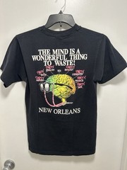Vintage 1989 T-Shirt Bourbon St New Orleans Brainwaves Sportswear Medium
