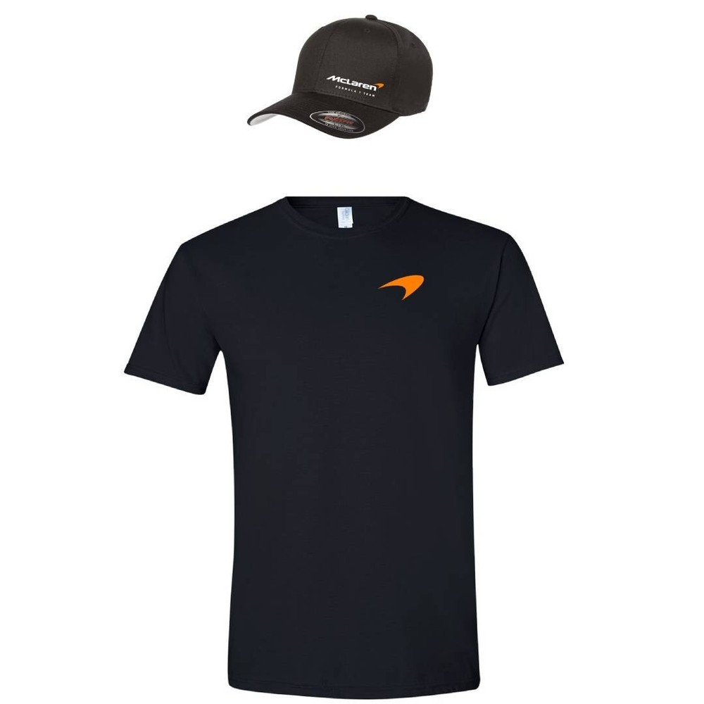 McLaren Racing Team F1 Formula 5001 Hat Flexfit Cap and Gildan T-Shirt Combo Set