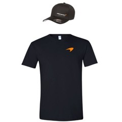 McLaren Racing Team F1 Formula 5001 Hat Flexfit Cap and Gildan T-Shirt Combo Set