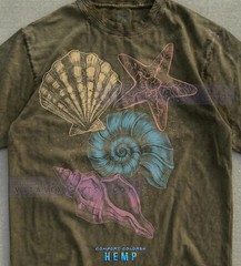 Seashell Starfish Marine Life Ocean Comfort Tee