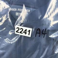 Uniqlo Roger Federer Tennis Shirt Men’s Large Blue 1/4 Zip Performance Henley