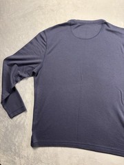 Orvis Crewneck Pullover Shirt Mens Medium Navy Long Sleeve Casual