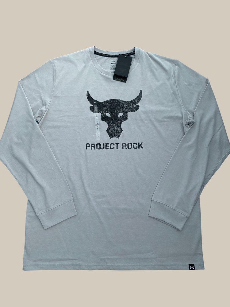 Under Armour Project Rock Long Sleeve T-shirt Brahma Bull Men’s Sz 4XL New