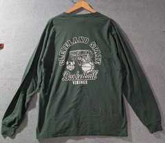Cleveland State Vikings Basketball Long Sleeve Shirt Green L ComfortWash NWT