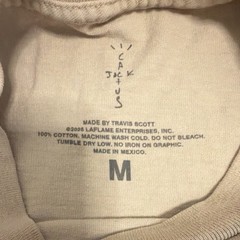 Travis Scott Cactus Jack Four X Four Men’s Beige Graphic Logo Tee Size M