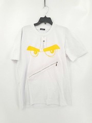 Coofandy Mens T-Shirt Short Sleeve Size Small Solid White Zipper Face New NWT