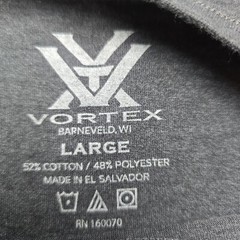 Vortex Optics Punisher Skull Logo Short Sleeve T Shirt Size Large