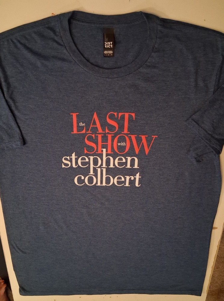 The Late Show With Stephen Colbert Last Show Tee Shirt – Large