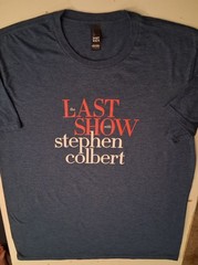 The Late Show With Stephen Colbert Last Show Tee Shirt – Large
