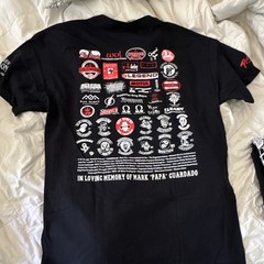 Fruit of the Loom Men’s L Black Cotton Crew Neck Double-Sided Poker T-Shirt