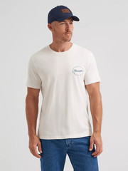 Wrangler Men’s Lassoing Cowboy Back Graphic T-Shirt – White 112372852