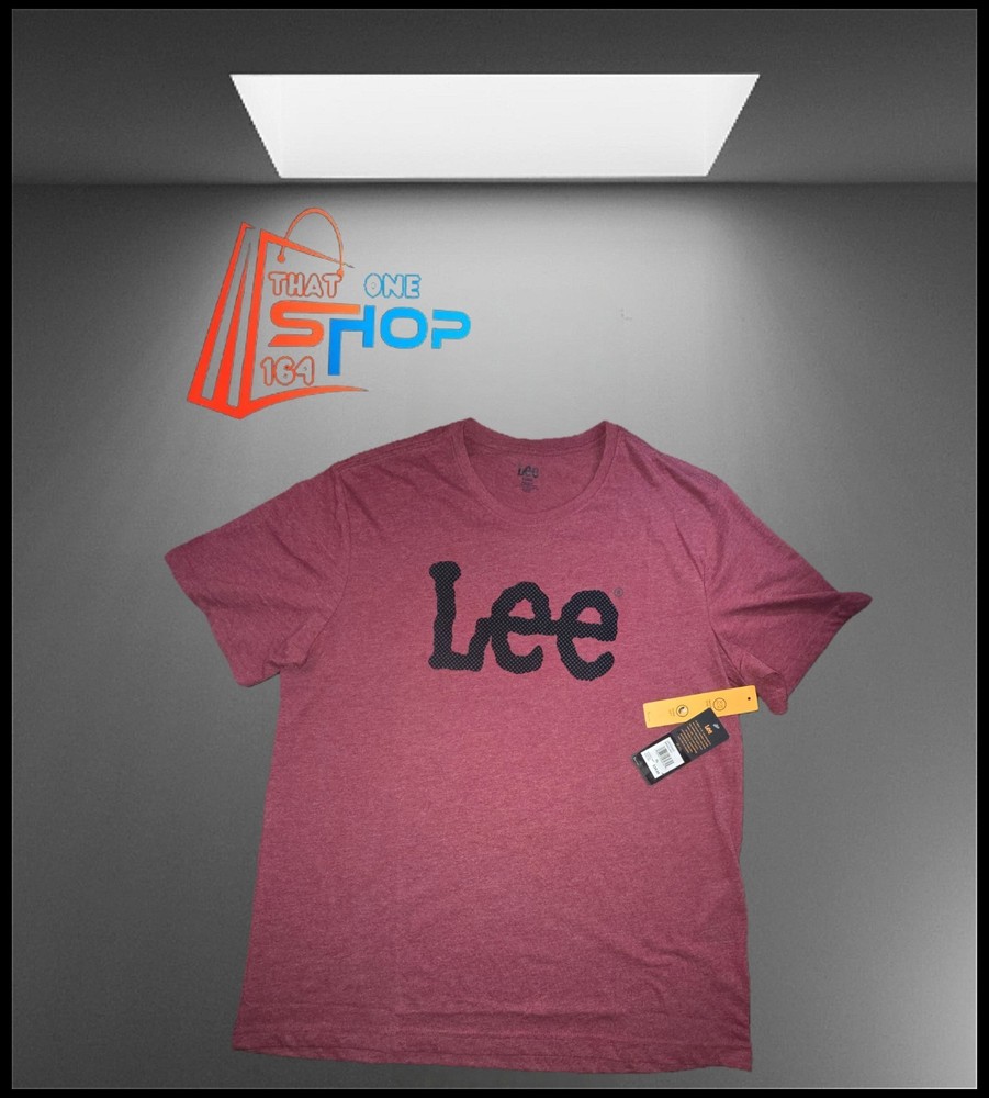 Men’s Lee crew neck t-shirt In Biking Red Size XLarge