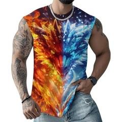 Printed Moisture Wicking 3D Tank Top