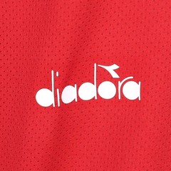 diadora Tennis Crew Neck Short Sleeve Athletic T-Shirt Mens Red Casual Tops 1802