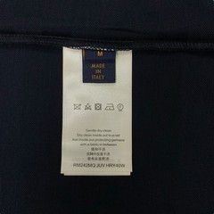 Louis Vuitton LV Embroidery Logo Damier Cotton Pique T-Shirt Blue Size M