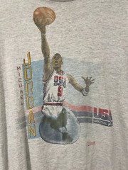 VTG 90s 1991 Michael Jordan Team USA Salem Single Stitch t shirt size Large Rare