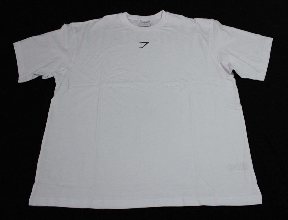 Gymshark Men’s Oversized Fit Timeless Power T-Shirt NN7 White Large NWT