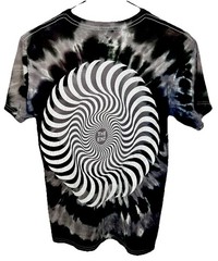 Spitfire Wheels Bighead Tie Dye Skate Shirt Men’s S Black White Gorpcore