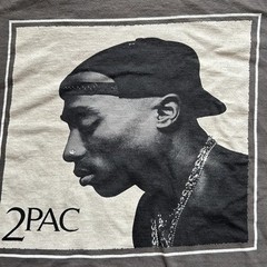 2 Pac Shirt Men Large Short Sleeve Gray Crew Neck Rap Hip Hop West Coast