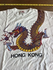 Lai See T-Shirt Hong Kong White XL Dragon Graphic T