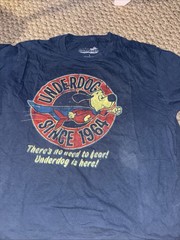 underdog Large Blue Short Sleeve T-Shirt
