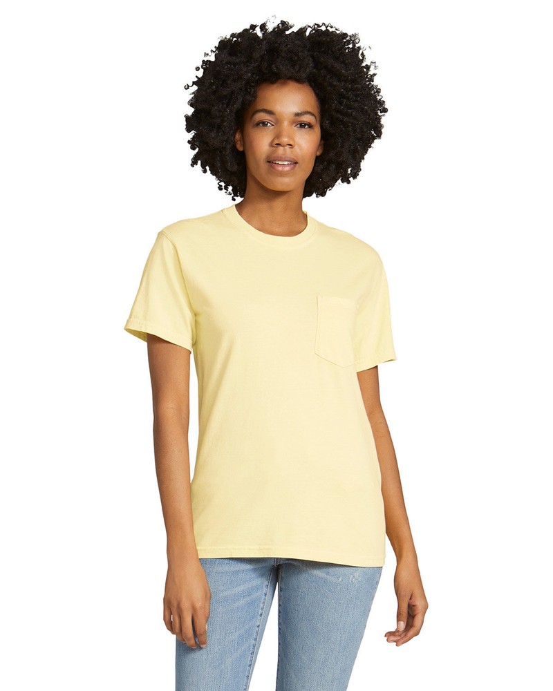 5 Pack Of Comfort Colors 6030CC Adult 100% Cotton Heavyweight RS Pocket T-Shirt