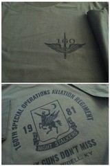 160th NIGHT STALKERS SOAR Six Guns Don’t Miss T-Shirt LARGE Military Ultra C 6oz