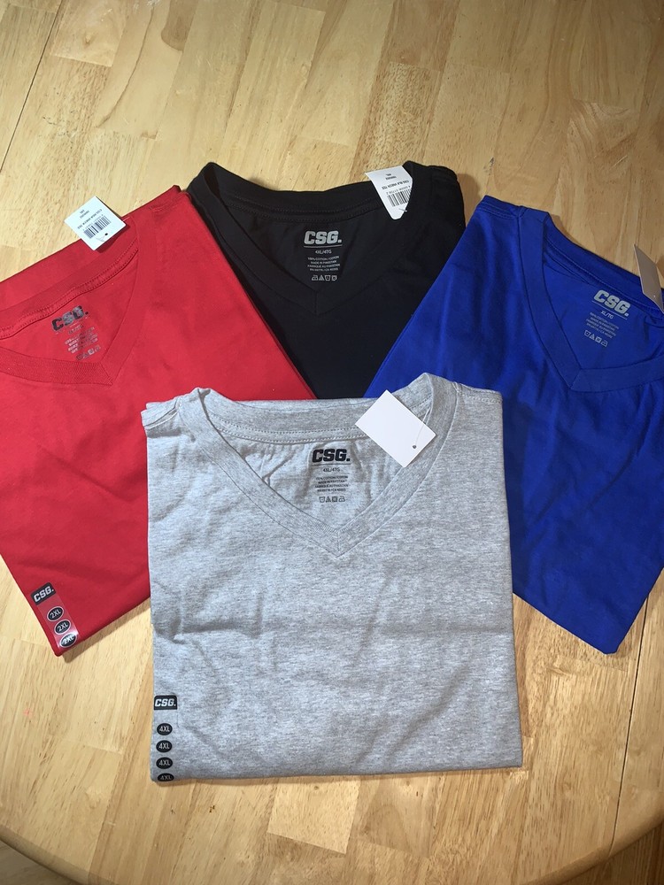 Men’s CSG VNECK Short Sleeve T-shirt Choose Your Color and Size BNWT’s