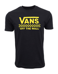 VANS MENS OF THE WALL BLACK T SHIRT