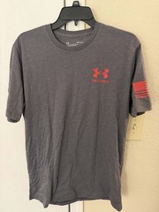 Under Armour 1370810 019 UA Mens Medium Freedom Flag USA Cotton