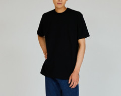 Hanes T-Shirts KURO BLACK 2-Pack UNISEX S–2XL 7.0oz Cotton Crew Neck HM1-B701