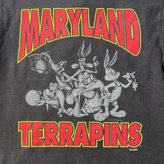 Vintage 1994 Maryland Terrapins Looney Tunes T Shirt XL Tultex NCAA USA 90s RARE
