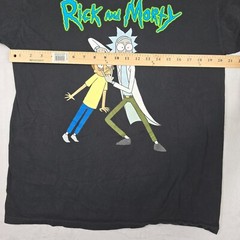 Rick and Morty Holding Eyes Open Adult Swim Ripple Junction Men’s Large Shirt