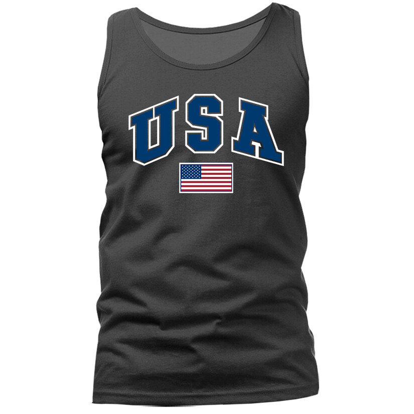 USA Original US Flag American Pride Patriot Patriotic Tank Top