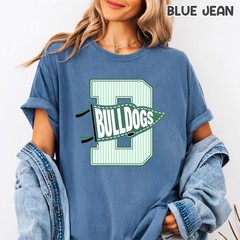 Custom School Mascot Shirt Gingham Varsity Letter Personalized School Spirit Tee