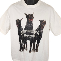 Dobermans T Shirt Mens Size XL White Thoroughbred Represent Dog Lover